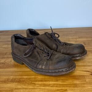 Dr. Martens Dark Brown Leather Lace Up Chunky Sneakers Size Mens 10